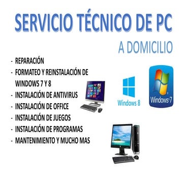 SERVICIO TÉCNICO DE COMPUTADORAS