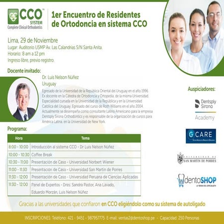 1er Reencuentro de Estudiantes de Ortodoncia en Sistema CCO