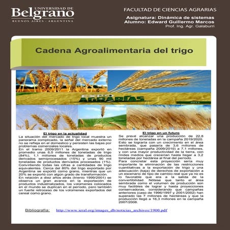 Afiche cadena trigo guillermo edwards | PDF