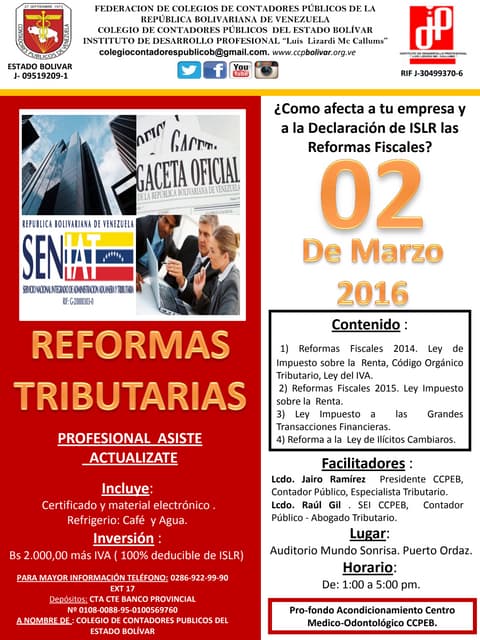 ¿Cómo afecta a tu empresa y a la Declaración de ISLR las Reformas Fiscales?