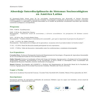 Afiche seminario-Taller Sistemas So...