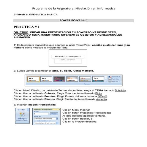 Cuaderno practica de powerpoint | PDF