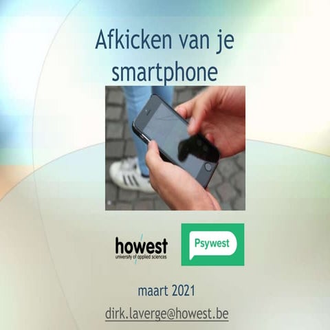 Afkicken van je smartphone mrt 2021