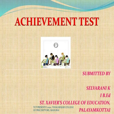 ACHIEVEMENT TEST