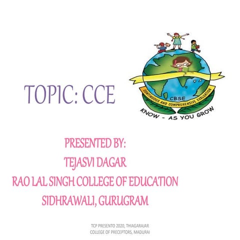 CONTINUOUS AND COMPREHENSIVE EVALUATION