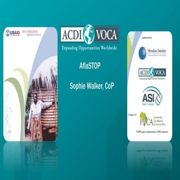 Afla stop: : Storage and drying for aflatoxin prevention project