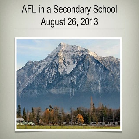 AFL at AESS