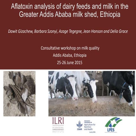 Aflatoxin analysis of dairy feeds and milk in the Greater Addis Ababa milk sh...