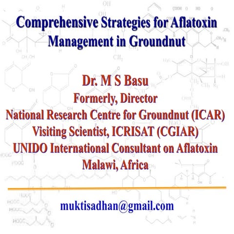 Aflatoxin Management in Groundnut