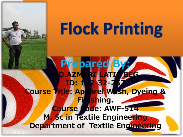 Flock printing