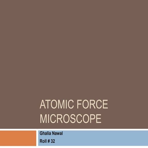 Atomic Force Microscope