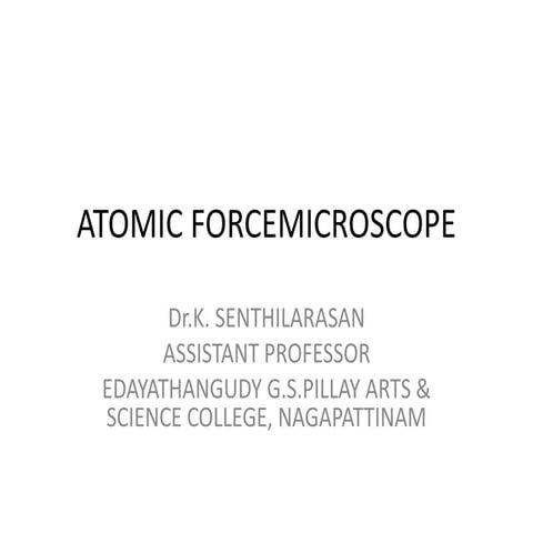 Atomic force microscope