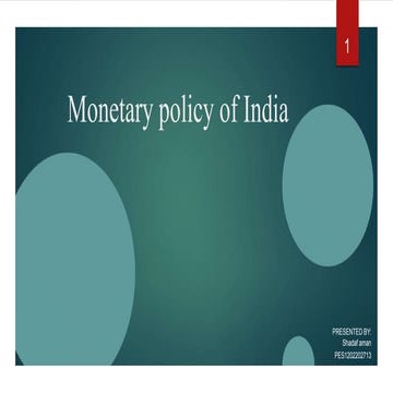 Fiscal policy and monetary policy | PPT