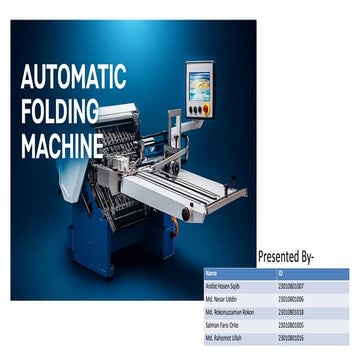 Automatic apparel /garment/ fabric folding machine.pptx