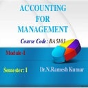 UNIT I FINANCIAL ACCOUNTING