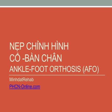 Nẹp cổ bàn chân AFO