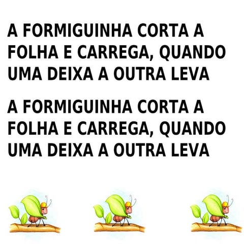 A formiguinha | PPT