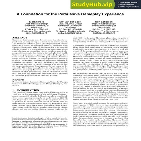Procedural Rhetoric | PDF