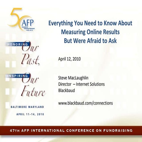 Everything You Need to Know About Measuring Online Results But Were Afraid to Ask