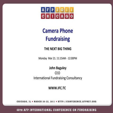 Afp 2011 Camera Phone Fundraising