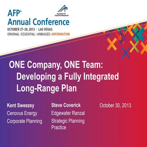 Developing a Fully Integrated Long-Range Plan