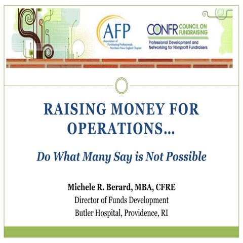 Afp Nne Confr Raising Money For Operations 11 4 11