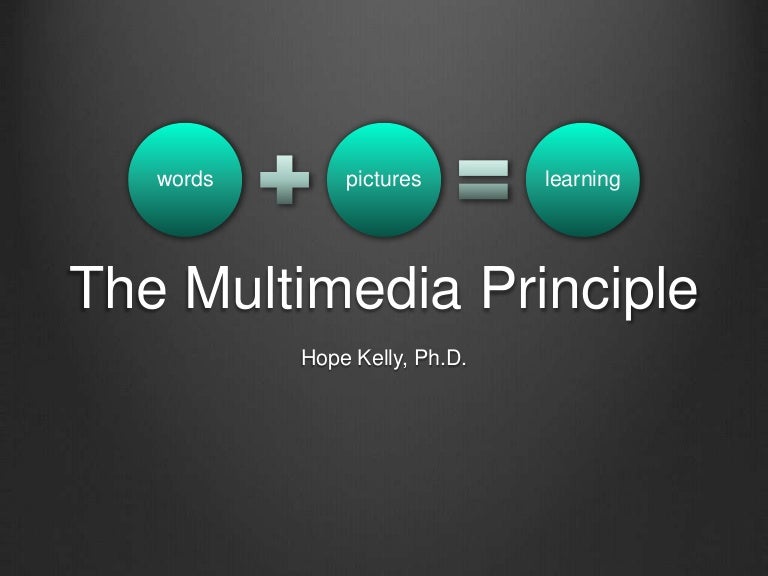 The multimedia principle