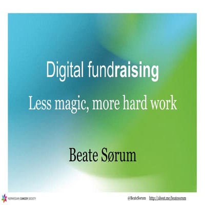 AFP Toronto: Digital fundraising, less magic more hard work