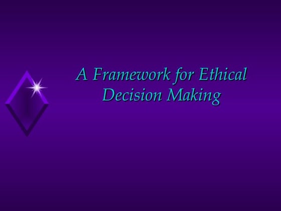 Ethical decision making (corey et al) | PDF