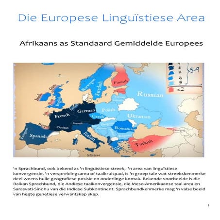 Afrikaans as lid van Standaard Gemiddelde Europees