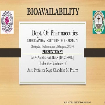 Bioavailability