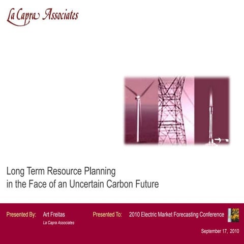 Long Term Resource Planning in an Uncertain World