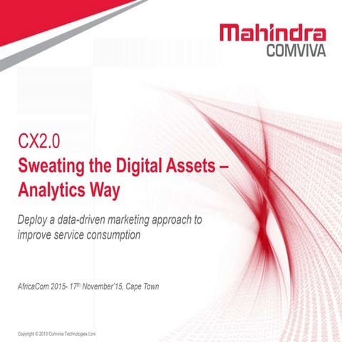 CX2.0: Sweating the Digital Assets – Analytics Way