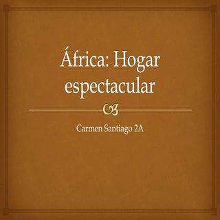 Africa hogar espectacular