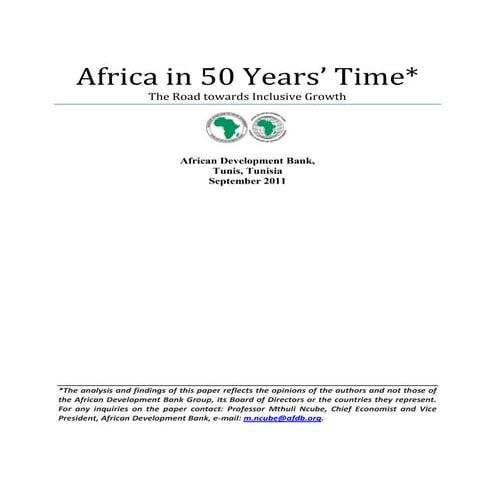 Africa in 50 years time