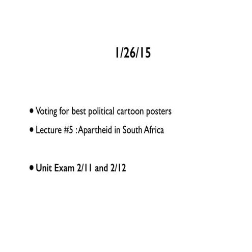 Africa lecture #5