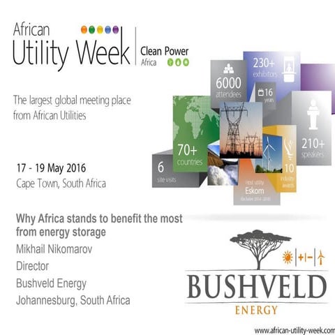 Why Africa stands to benefit the most from energy storage 