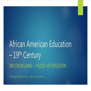 African american education   19th cent