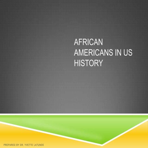 African Americans in us history