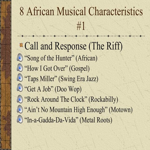 African Roots of Popular Music