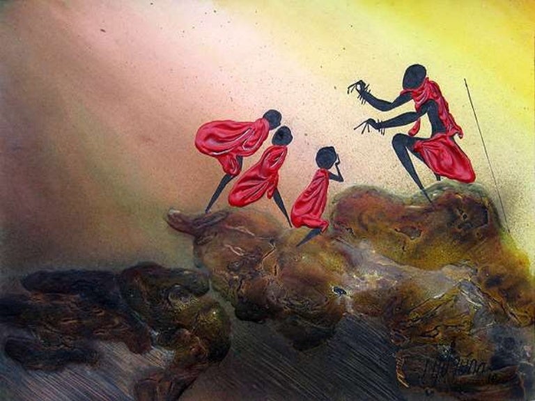 African Art by Kenyan Painter Bernard Ndichu Njuguna