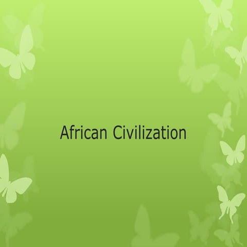 African civilization | POTX