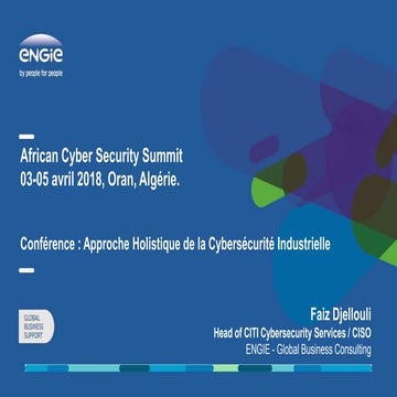 Conférence ENGIE ACSS 2018 