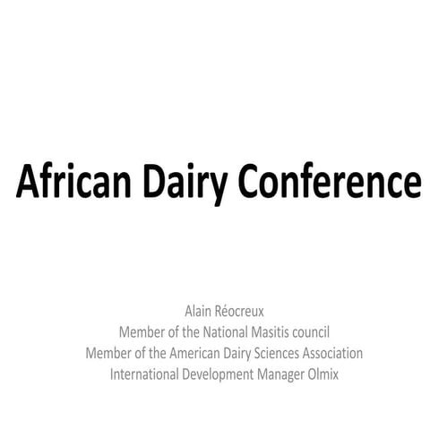 African dairy conference