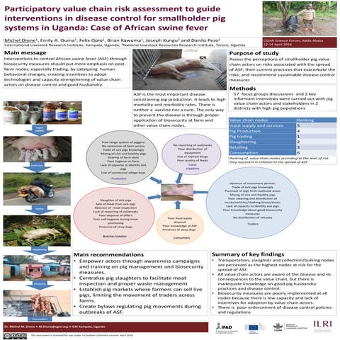 Participatory value chain risk assessment to guide interventions in disease c...