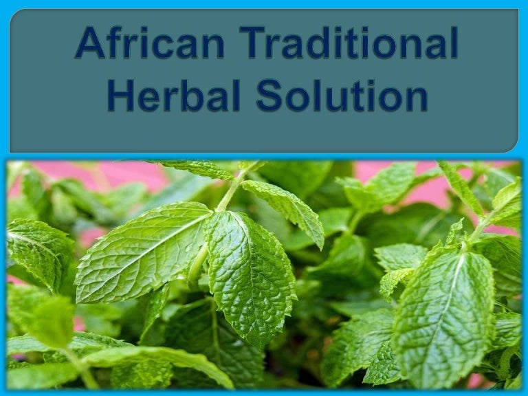 African traditional herbal solution