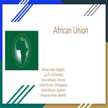 African union: brief introduction