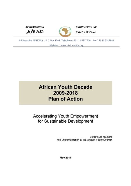 African youth decade plan of action(2)