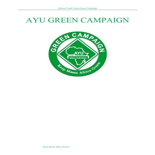 African Youth Union Green Campaign