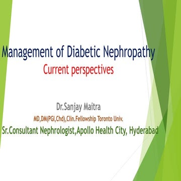 Management of Diabetic Nephropathy